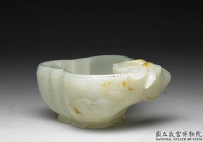 图片[2]-White-jade water container with ram’s-head handle-China Archive